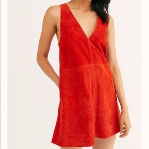 Free People Retro Love Suede Dress